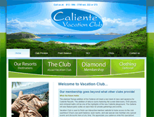 Tablet Screenshot of calienteclub.com